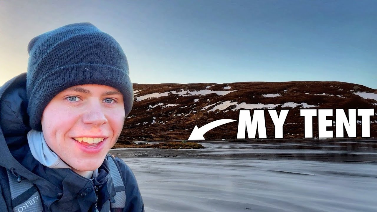 Sheltering from STRONG WINDS deep in the Scottish mountains