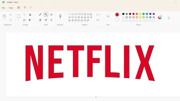 How to draw the Netflix logo using MS Paint | How to draw on your computer