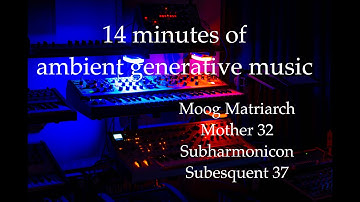 Ambient Generative Electronic Music For Moog Synths