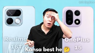 Realme 16T vs OnePlus 15 Full Specs Comparison | Best Phone Under ₹30000 vs ₹70000?