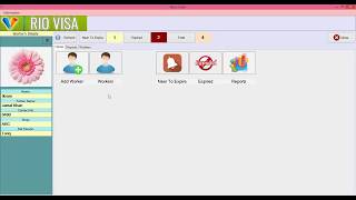 RIO VISA - Employees Data & Passport Details Software screenshot 2