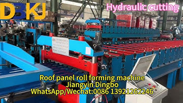 Mexico standard R101 Roof sheet roll forming machine with hydraulic decoiler and auto stacker
