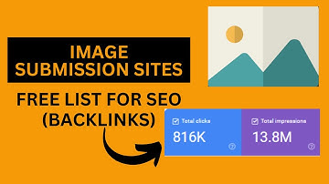 Image Submission Backlinks | High Da Pa Websites List For SEO