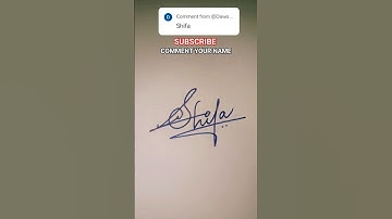 SHIFA Name signature 🖋️#namesignaturestyle #signature #shorts