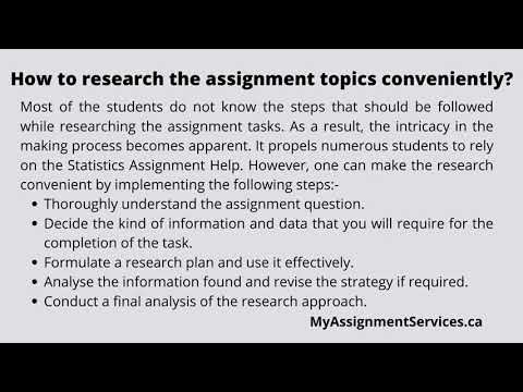 Statistics Assignment Help to make your academic tasks easier!