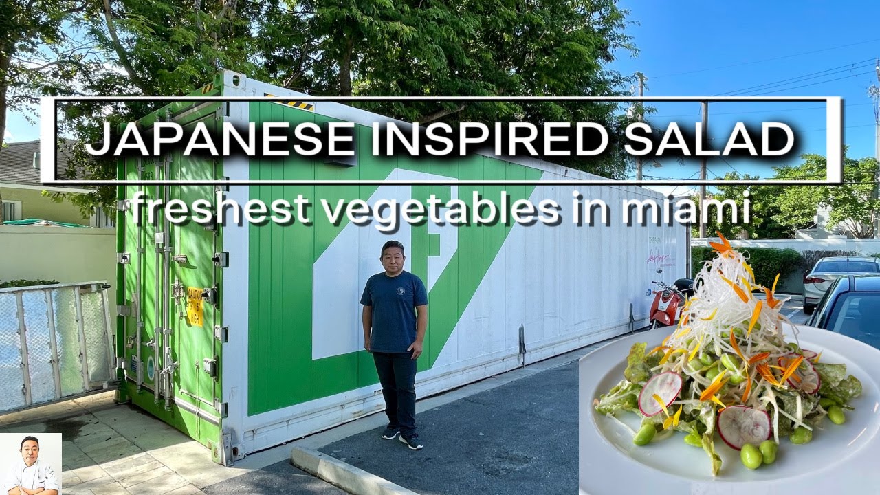 Using Hydroponic Farm Fresh Vegetables for Japanese Inspired Salad | Hiroyuki Terada - Diaries of a Master Sushi Chef