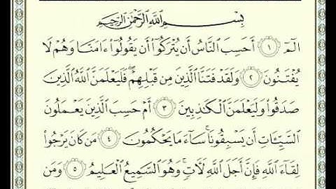 من سورة العنكبوت، صلاة التراويح 1437