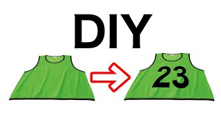 ビブスの番号を最も簡単な方法で付ける