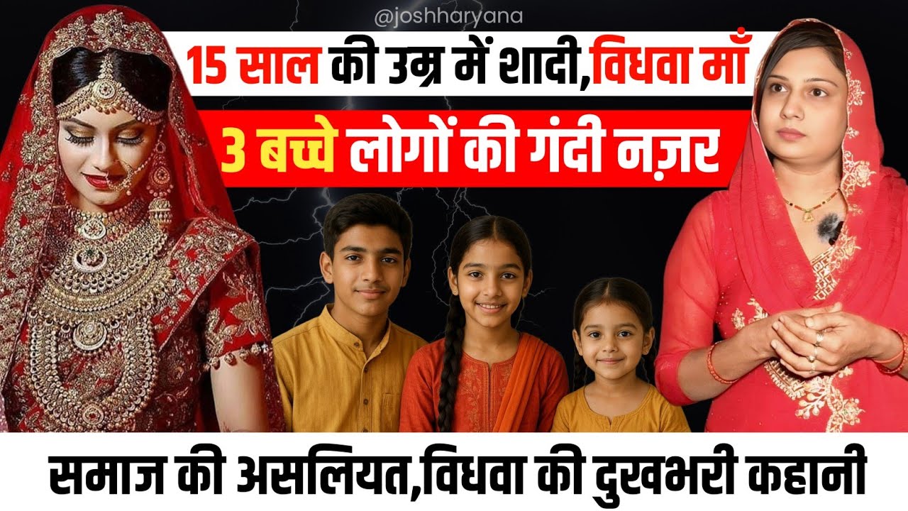 एक विधवा को किस नज़र से देखता है समाज || @poonambhukal9  || Social Change जोश हरियाणा