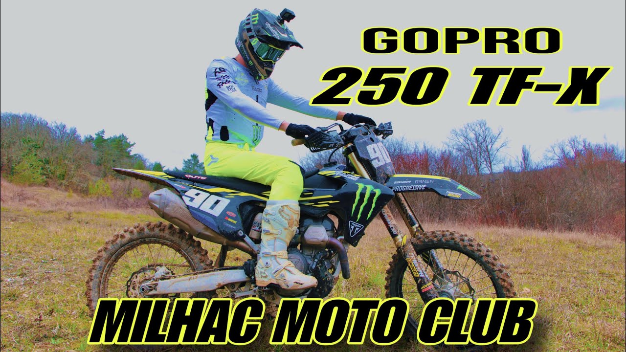 JE SORS LA 250 TF-X TRIUMPH AU MILHAC MOTOCLUB !!!! GOPRO HERO 12