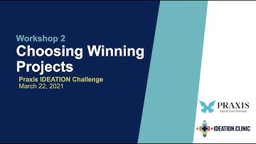 PIC Workshop 2 "Choosing Winning Projects"