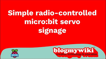 micro:bit radio servo signage