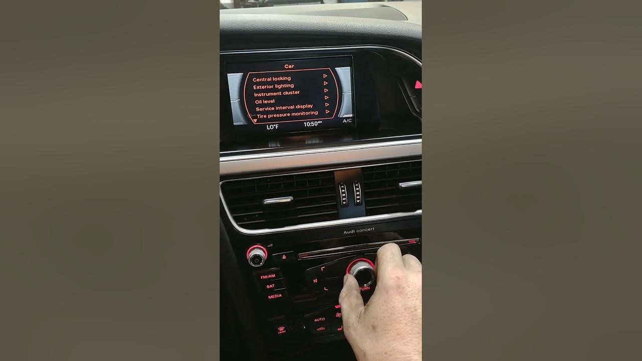 2010 - 2016 Audi A4 oil reset light - YouTube