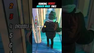 Ranking Kids Vs Mirror Maze!😭 #shorts