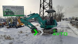 Японский экскаватор KOMATSU PC10 с отвалом купить в Благовещенске PROGRESS AVTO объём ковша 0.03