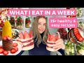 What i eat in a week  healthy high protein  easy recipes