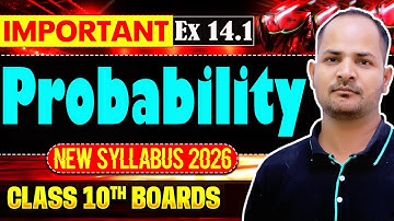 Exercise 14.1 | Chapter 14 Probability | Class 10 Maths | New Syllabus 2026