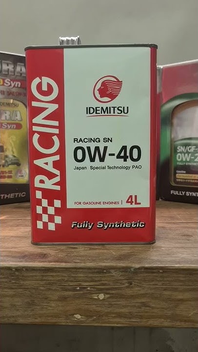Idemitsu Racing 0w-40 ขนาด4ลิตร PAO ที่สุดของการปกป้อง - YouTube