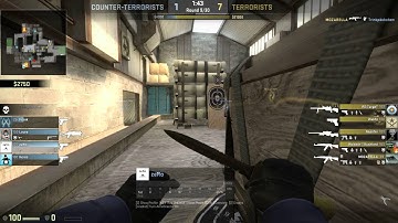 CS:GO 1v5 Ninja defuse on Cache. (Insane)