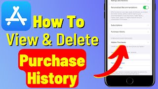 View & Delete Purchase History for App Store on iPhone