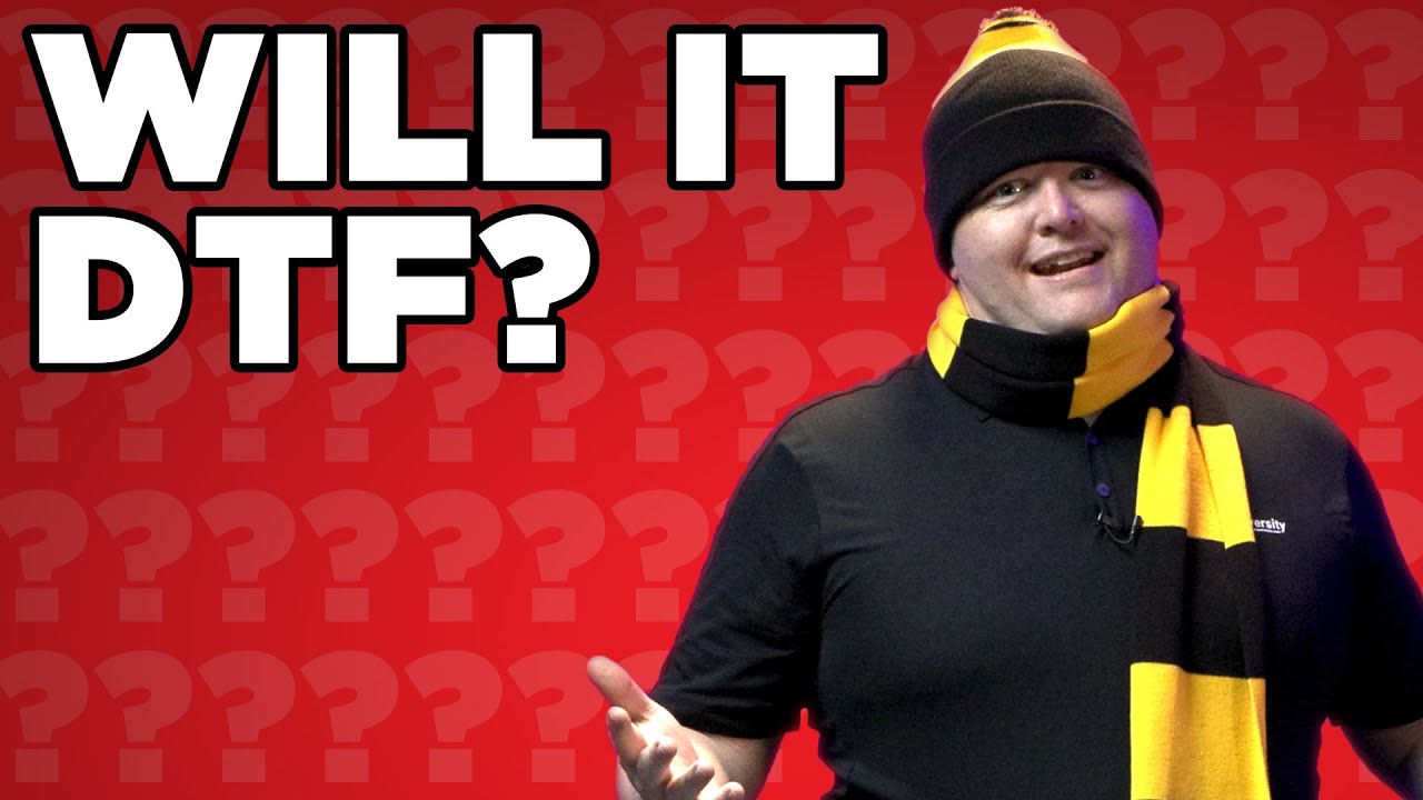 Knit Cap and Scarf | Will it DTF?