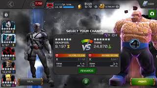 Mcoc DPXF vs Thing unknown counter