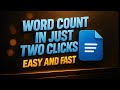 How to Check Word Count in Google Docs (Fast &amp; Easy Guide) ?