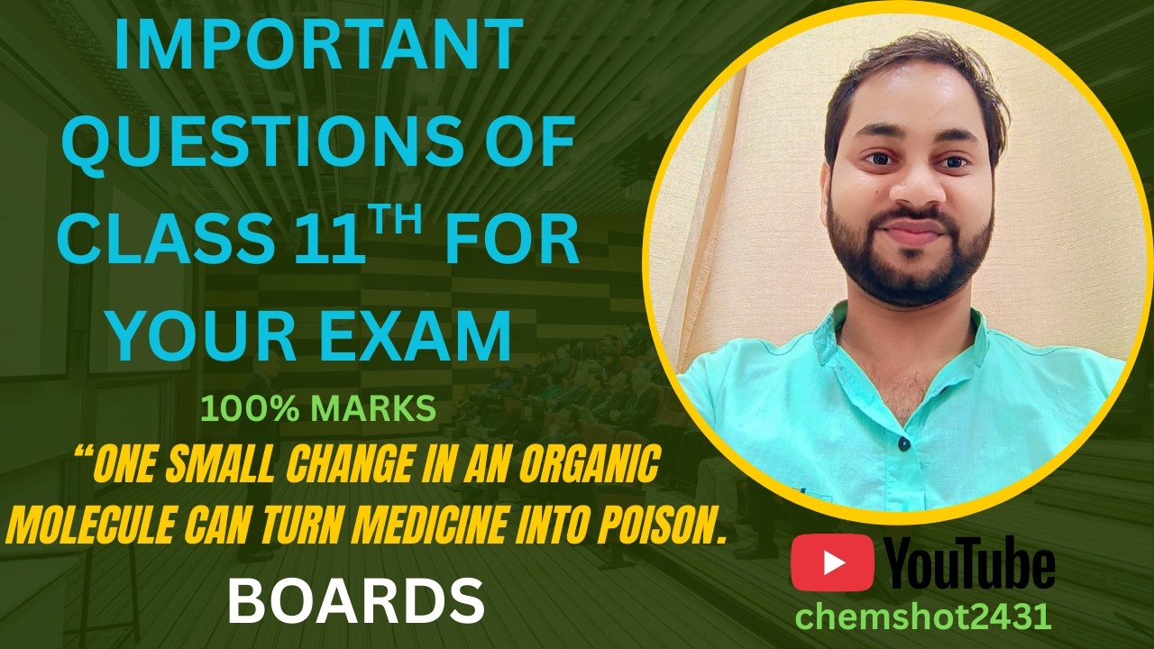 11th Chemistry Most Important Questions 2026 | Sure Shot Exam Preparation 2026