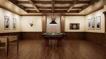 Unreal Engine Table Game Room Environment / Showreel