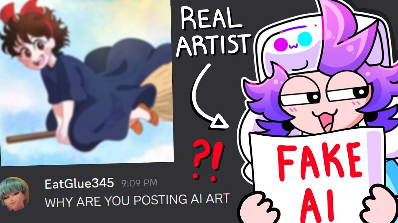 Pretending to be an AI ARTIST.. (AS A REAL ARTIST)