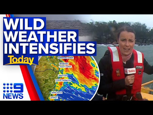 Severe weather system threatens Queensland and NSW | Weather | 9 News Australia