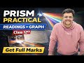 Class 12 Physics Prism Practical | Readings, Graph &amp; Minimum Deviation | Puneet Physics