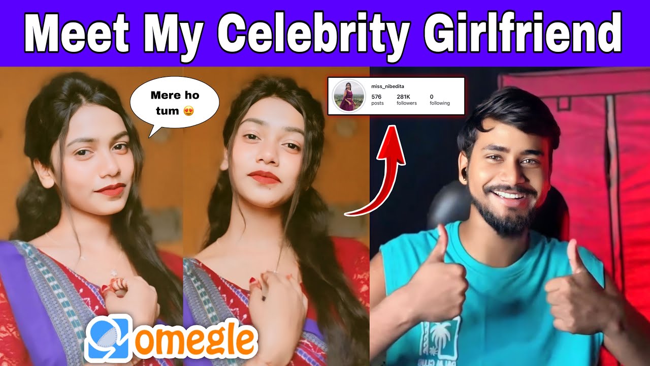 Meet My Celebrity Girlfriend 😍💖| OMEGLE | INNOSENT SURAJ |