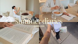 soft girl summer diaries | books to read, slowing down for summer, weekly vlog