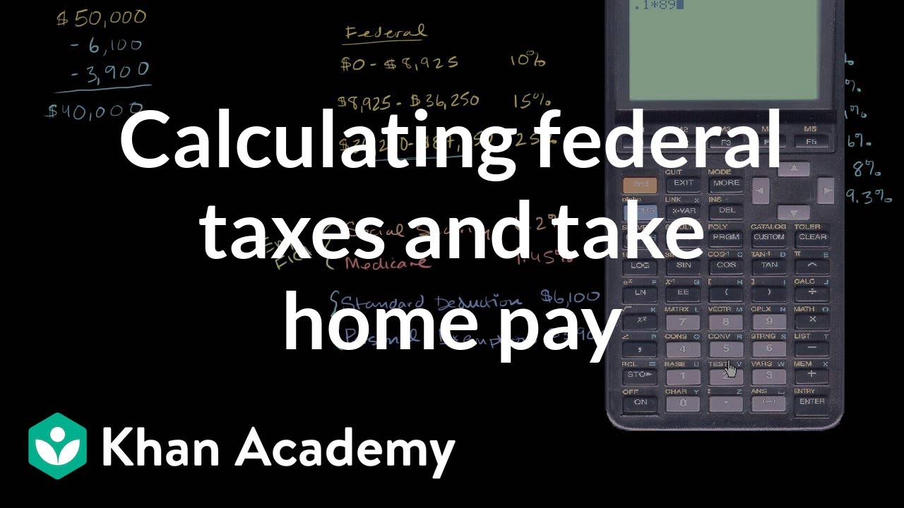 How do you use an online calculator to estimate your take home pay after taxes?