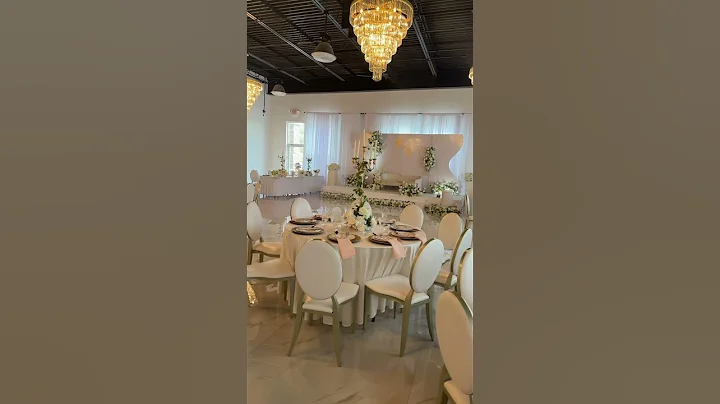 ✨ Stunning Gold & White Wedding Setup | Oasis Party Venue