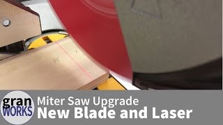 Upgrade Your Miter Saw with a New Blade and Laser