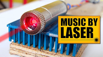 Sound transfer... BY LASER : DIY Experiments #3 LASER light music wireless
