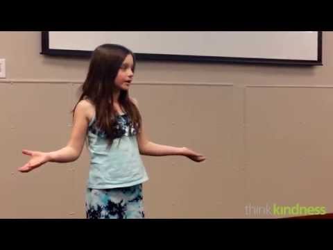 Kindness Speech By 10 Year Old Girl