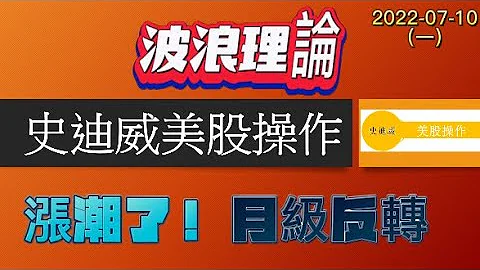 「美股大盤」月級反轉（一），你時間不多，逢低吸納，重個股，輕指數。波浪理論瞄準趨勢，每周前瞻！【史迪威-美股實盤操作】(20220710總第008期） - 天天要聞