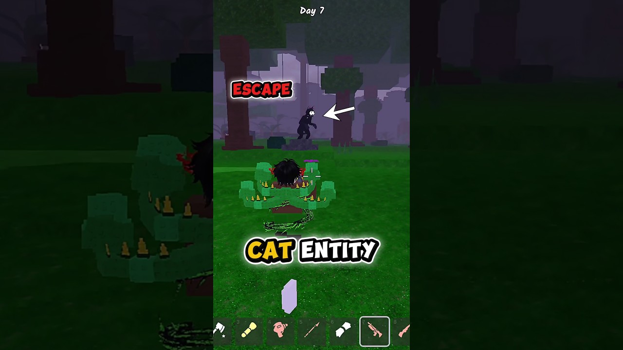 Do This To Escape | Cat Entity In 99 Nights in the Forest #roblox #99nightintheforest