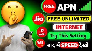 New Trick free internet jio,airtel,vi,bsnl | free internet vpn 2024 | apn free internet 2024| screenshot 5