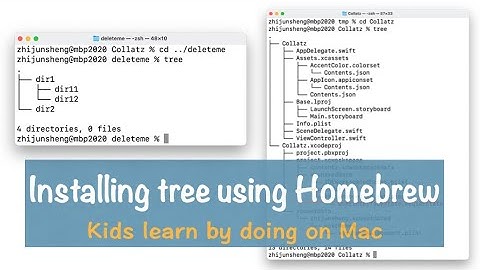 Installing tree using Homebrew