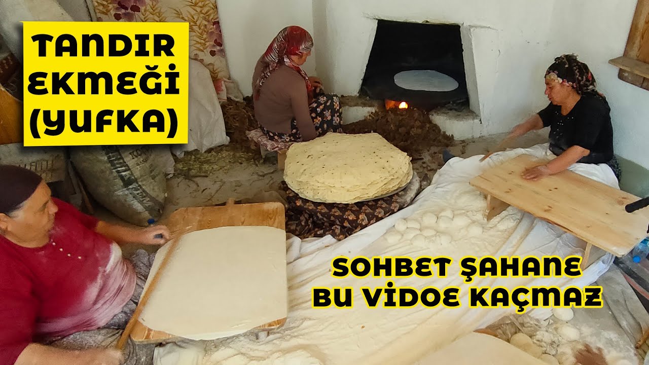ŞAHANE BİR SOHBET VE TANDIR EKMEĞİ / SÜPER BİR #tandırekmeği oldu.