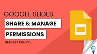 Share & Manage Permissions in Google Slides in LESS THAN 5 MINUTES!