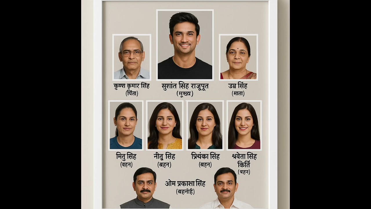 सुशांत सिंह राजपूत का पूरा परिवार 👈 family of Sushant Singh Rajput 