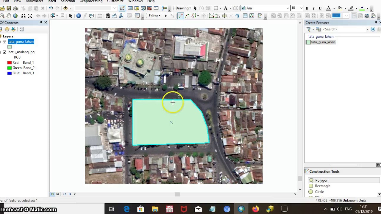 TUTORIAL MENDIGITASI DAN EDITING MELALUI APLIKASI ARCGIS - YouTube