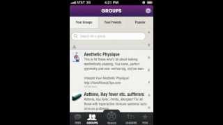 Fitocracy 1.03 for iPhone - Using Groups screenshot 2