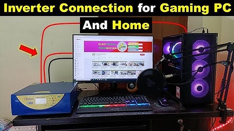 Inverter Connection for Gaming PC | Total Backup time for PC ? @ElectricalTechnician