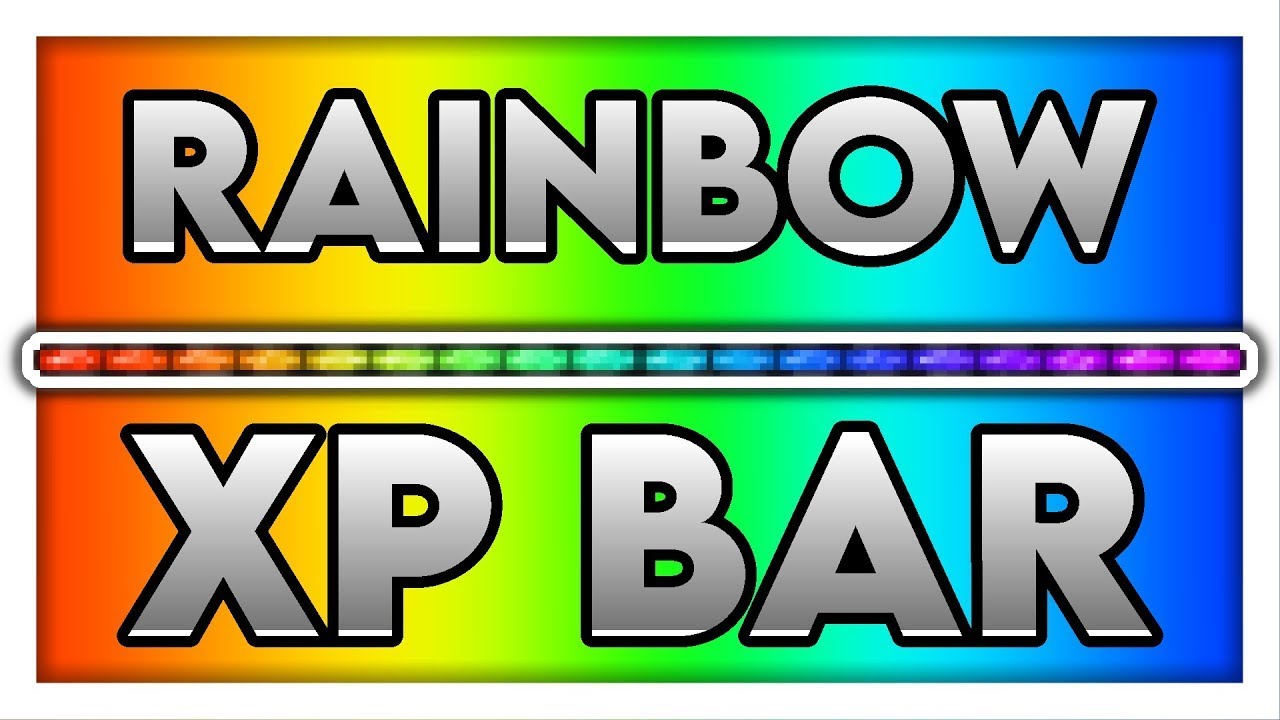 How to get Rainbow XP Bar in MINECRAFT - YouTube